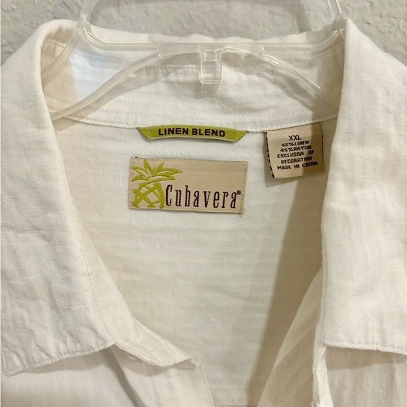 Cubavera White Embroidered  Tequila Blue Agave Margarita Shirt Men XXL - Picture 3 of 8